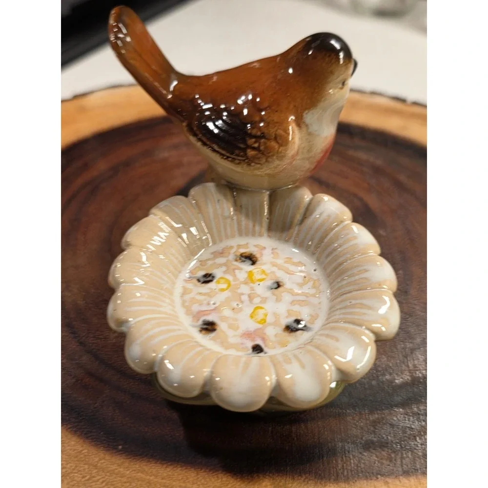 Vintage Ceramic Bird Tea light Holder